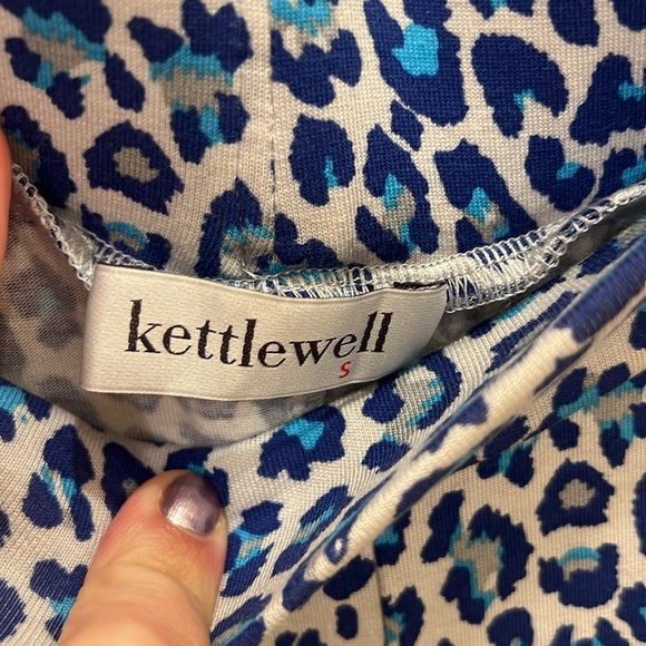 Blue Leopard Print Pants - Picture 3 of 3